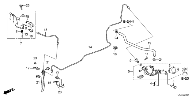 2021 Honda Civic Pin, Pedal Brake Diagram for 46512-TAA-000