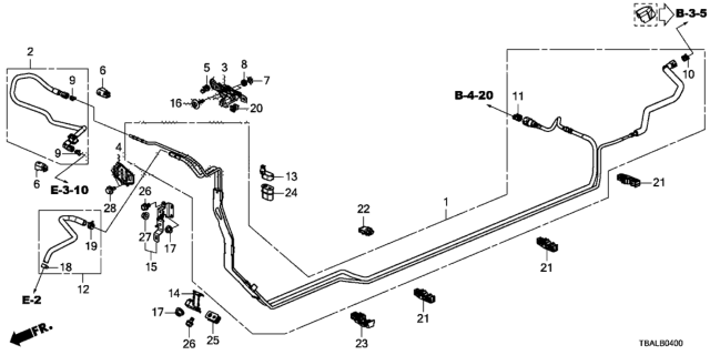 2020 Honda Civic Fuel Pipe Diagram 1