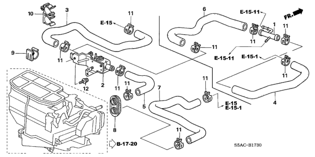 2005 Honda Civic Water Valve Diagram