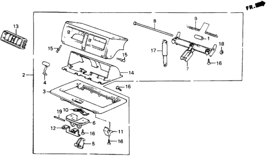 1985 Honda Civic 5 Door DX KA 5MT Hop Up Air Outlet Diagram