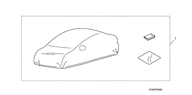 2010 Honda Accord Cover, Car Diagram for 08P34-TA0-100