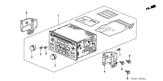 2001 Honda CR-V Radio Diagram