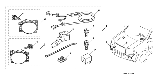 2011 Honda Pilot Foglights Diagram