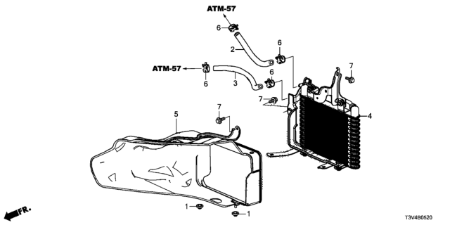 2014 Honda Accord ATF Cooler Diagram