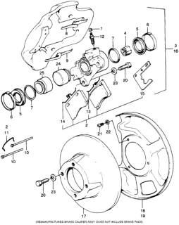 1974 Honda Civic Ring, Retaining Diagram for 45215-579-003