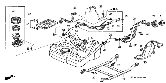 2004 Honda Civic Fuel Tank Diagram