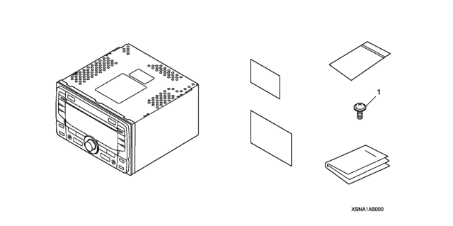 2009 Honda Civic 2 Door DX KA 5AT AM - FM CD Tuner Diagram