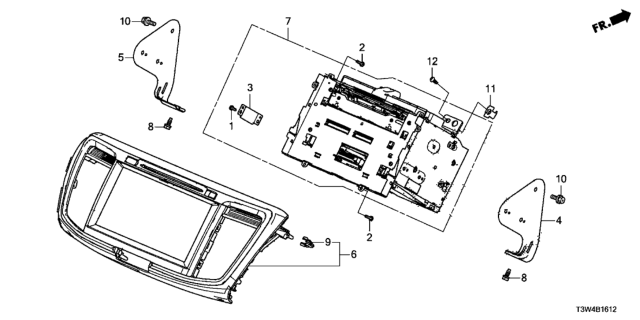 2017 Honda Accord Hybrid Audio Unit Diagram