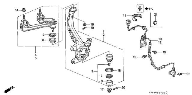 1994 Honda Accord Knuckle Diagram