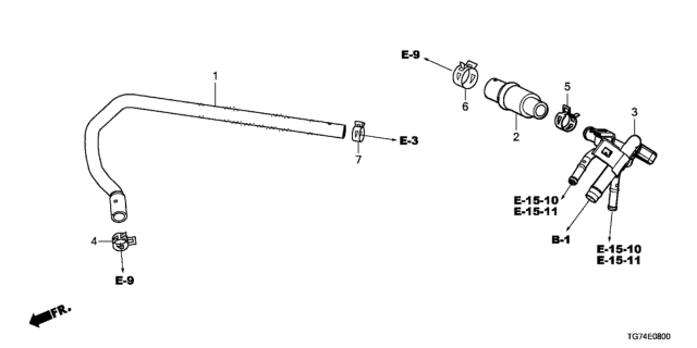 2020 Honda Pilot Breather Tube Diagram