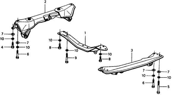 1978 Honda Civic Engine Mount Frame Diagram