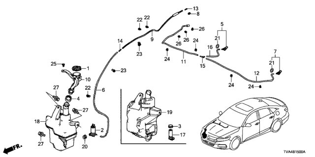 2018 Honda Accord Tube (4X7X800) Diagram for 76813-TVA-A01