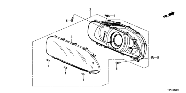2015 Honda Accord Lens(LH) Diagram for 78156-T2F-K01
