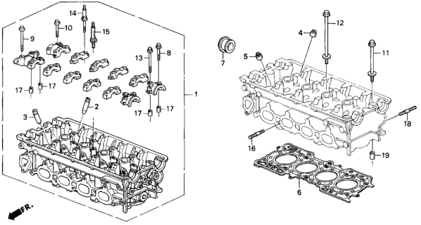 1995 Honda Prelude Bolt, Flange (6X65) Diagram for 90008-PT2-000