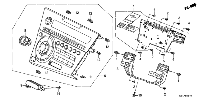 2015 Honda CR-Z Tuner Assy. Diagram for 39100-SZT-A11RM