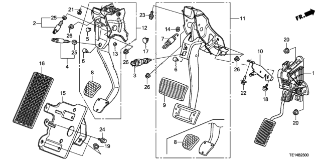 2012 Honda Accord Pedal Diagram