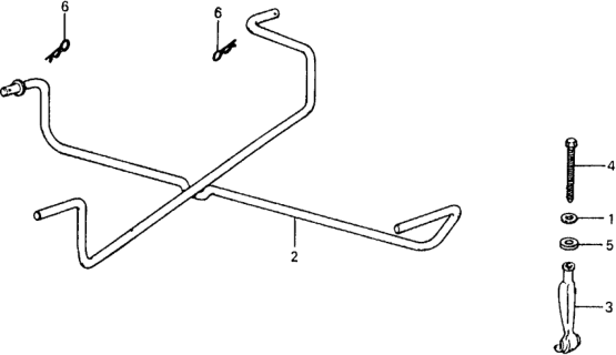 1978 Honda Civic Spare Tire Carrier Diagram