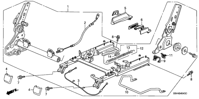 2004 Honda Pilot Sleeve, Spring Diagram for 81317-S3V-A12