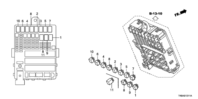 2013 Honda Fit Control Unit (Cabin) Diagram 2