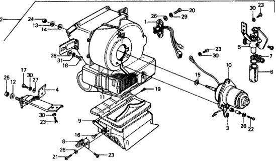 1977 Honda Civic 5 Door ** KL HMT Heater Diagram