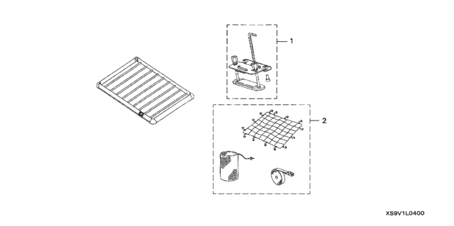 2007 Honda CR-V 5 Door EX-L (2WD) KA 5AT Luggage Basket Diagram