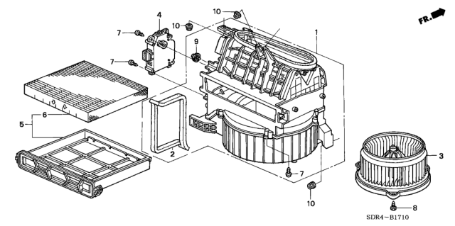 2006 Honda Accord Hybrid Heater Blower Diagram