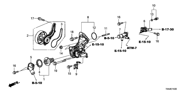 2015 Honda Fit Water Pump Diagram