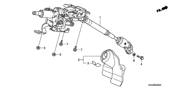 2009 Honda Civic Steering Column Diagram