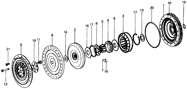 1977 Honda Civic 5 Door ** KL HMT HMT Torque Converter Diagram