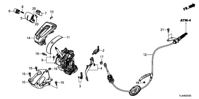 2019 Honda CR-V Solenoid Assy. Diagram for 39550-TLA-A62