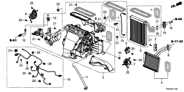 2019 Honda Accord Hybrid Heater Unit Diagram