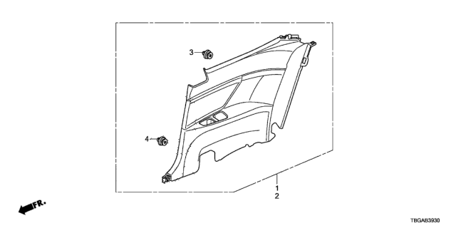 2020 Honda Civic Side Lining Diagram