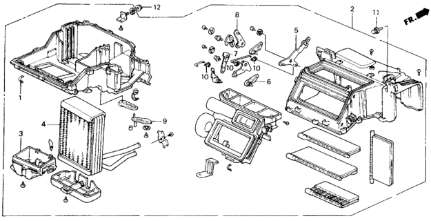 1991 Honda Civic Heater Unit Diagram