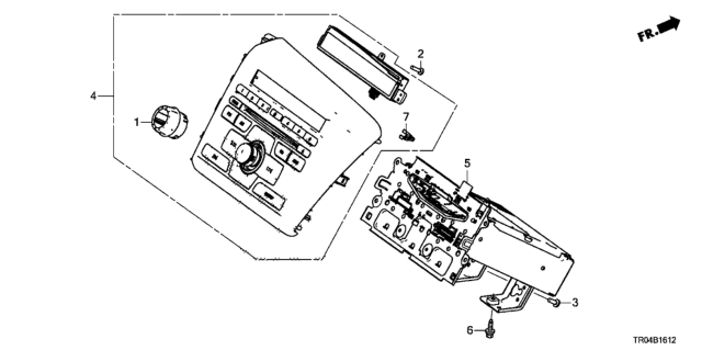 2012 Honda Civic 4 Door DX KA 5MT Audio Unit Diagram