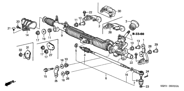 2001 Honda Civic Washer, Plain (10MM) Diagram for 90506-S5A-010