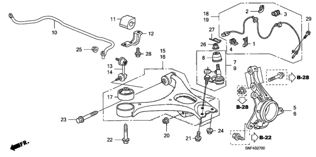 2007 Honda Civic Knuckle Diagram