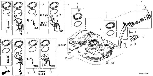 2020 Honda Civic Fuel Tank Diagram 1