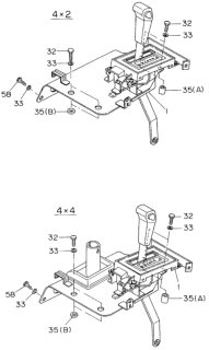 1997 Honda Passport Screw, Bracket Diagram for 8-94220-277-0