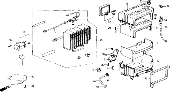 1988 Honda Accord Pipe, Liquid Diagram for 80216-SE0-A21