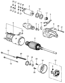 1980 Honda Civic Cover, RR. Diagram for 31238-671-005