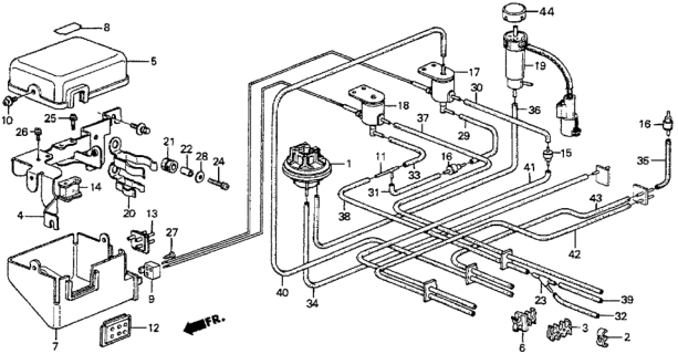 1987 Honda Prelude Control Box Diagram