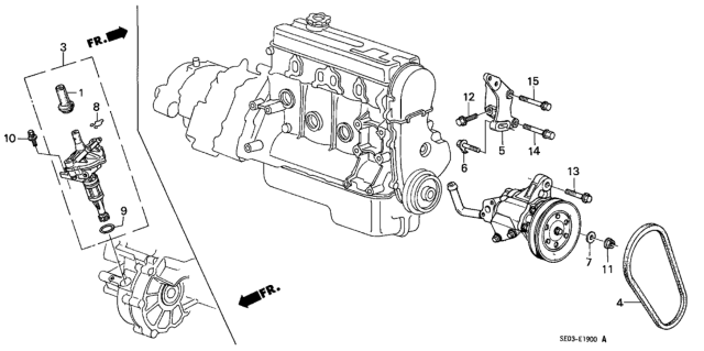 1986 Honda Accord Sensor Assy., Speed Diagram for 56500-PH1-902