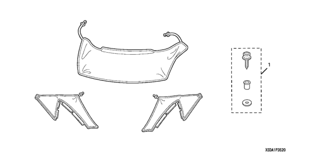 2004 Honda Accord Nose Mask (Half) Diagram