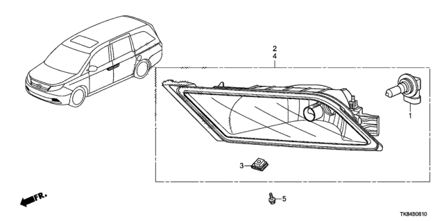 2011 Honda Odyssey Foglight Diagram