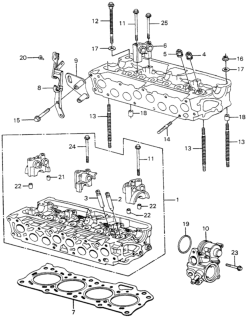 1983 Honda Civic Holder, Distributor Diagram for 30150-PB1-305