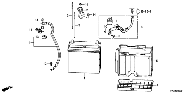 2018 Honda Accord Hybrid Bolt (210MM) Diagram for 31513-TWA-A00