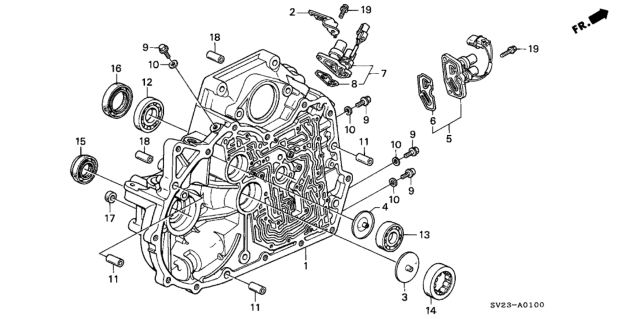 1996 Honda Accord Bearing, Needle (38.5X67X19) Diagram for 91102-P0X-003