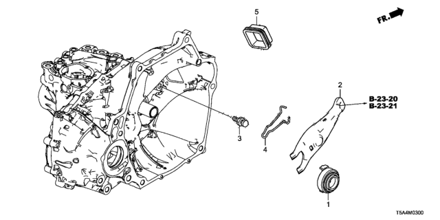 2017 Honda Fit MT Clutch Release Diagram