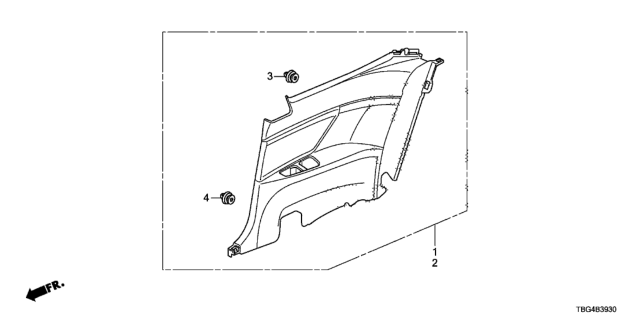 2016 Honda Civic Side Lining Diagram