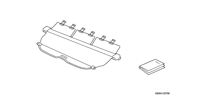 2010 Honda CR-V 5 Door EX (2WD) KA 5AT Tonneau Cover Diagram